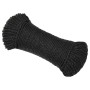 Black polypropylene work rope 6 mm 250 m by vidaXL, Ropes and metal cords - Ref: Foro24-153004, Price: 31,67 €, Discount: %