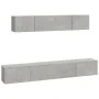 TV furniture set 4 pieces concrete gray plywood by vidaXL, TV Furniture - Ref: Foro24-3114529, Price: 137,37 €, Discount: %