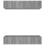 Muebles TV 4 uds madera contrachapada gris Sonoma 80x30x30 cm de vidaXL, Muebles TV - Ref: Foro24-3114188, Precio: 140,17 €, ...