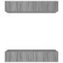 TV-Möbel 4 Einheiten Sonoma graues Sperrholz 80x30x30 cm von vidaXL, TV-Möbel - Ref: Foro24-3114188, Preis: 134,98 €, Rabatt: %