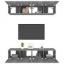 TV-Möbel 4 Einheiten Sonoma graues Sperrholz 80x30x30 cm von vidaXL, TV-Möbel - Ref: Foro24-3114188, Preis: 134,98 €, Rabatt: %