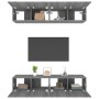 TV-Möbel 4 Einheiten Sonoma graues Sperrholz 80x30x30 cm von vidaXL, TV-Möbel - Ref: Foro24-3114188, Preis: 135,99 €, Rabatt: %