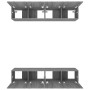 Muebles TV 4 uds madera contrachapada gris Sonoma 80x30x30 cm de vidaXL, Muebles TV - Ref: Foro24-3114188, Precio: 140,17 €, ...