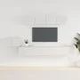 TV furniture set, 5-piece plywood in white. by vidaXL, TV Furniture - Ref: Foro24-3114430, Price: 247,03 €, Discount: %