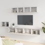 TV-Möbel-Set 5 Stück Sperrholz weiß von vidaXL, TV-Möbel - Ref: Foro24-3114430, Preis: 252,65 €, Rabatt: %