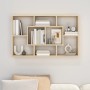 Wandregal aus Sonoma-Eichenholzwerkstoff, 85 x 16 x 52,5 cm von vidaXL, Regale und Regale - Ref: Foro24-801421, Preis: 36,32 ...