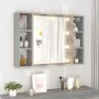 Sonoma gray furniture with mirror and LED 76x15x55 cm by vidaXL, bathroom vanities - Ref: Foro24-820446, Price: 57,34 €, Disc...