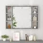 Sonoma gray furniture with mirror and LED 76x15x55 cm by vidaXL, bathroom vanities - Ref: Foro24-820446, Price: 57,34 €, Disc...