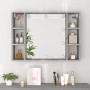 Sonomagraue Möbel mit Spiegel und LED 76x15x55 cm von vidaXL, Badezimmerwaschtische - Ref: Foro24-820446, Preis: 57,98 €, Rab...