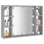 Sonomagraue Möbel mit Spiegel und LED 76x15x55 cm von vidaXL, Badezimmerwaschtische - Ref: Foro24-820446, Preis: 57,98 €, Rab...