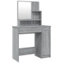 Sonoma gray dressing table with mirror 86.5x35x136 cm by vidaXL, Bedroom Dressers - Ref: Foro24-820494, Price: 92,89 €, Disco...