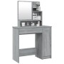 Sonoma gray dressing table with mirror 86.5x35x136 cm by vidaXL, Bedroom Dressers - Ref: Foro24-820494, Price: 92,89 €, Disco...