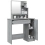 Sonoma gray dressing table with mirror 86.5x35x136 cm by vidaXL, Bedroom Dressers - Ref: Foro24-820494, Price: 92,89 €, Disco...