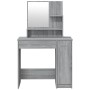 Sonoma gray dressing table with mirror 86.5x35x136 cm by vidaXL, Bedroom Dressers - Ref: Foro24-820494, Price: 92,89 €, Disco...