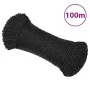 Schwarzes Polypropylen-Arbeitsseil 6 mm 100 m von vidaXL, Seile und Metallschnüre - Ref: Foro24-153003, Preis: 18,26 €, Rabat...
