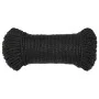 Schwarzes Polypropylen-Arbeitsseil 6 mm 100 m von vidaXL, Seile und Metallschnüre - Ref: Foro24-153003, Preis: 18,26 €, Rabat...