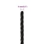 Schwarzes Polypropylen-Arbeitsseil 6 mm 100 m von vidaXL, Seile und Metallschnüre - Ref: Foro24-153003, Preis: 16,71 €, Rabat...