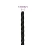 Schwarzes Polypropylen-Arbeitsseil 6 mm 100 m von vidaXL, Seile und Metallschnüre - Ref: Foro24-153003, Preis: 18,26 €, Rabat...