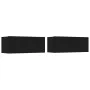 Set de muebles para TV 4 piezas madera contrachapada negro de vidaXL, Muebles TV - Ref: Foro24-3114335, Precio: 163,64 €, Des...