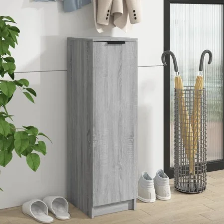 Zapatero de madera contrachapada gris Sonoma 30x35x100 cm de vidaXL, Armarios y almacenamiento - Ref: Foro24-817106, Precio: ...