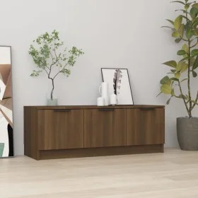 Mueble de TV madera contrachapada marrón roble 102x35x36,5 cm de vidaXL, Muebles TV - Ref: Foro24-817083, Precio: 68,34 €, De...