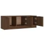 Mueble de TV madera contrachapada marrón roble 102x35x36,5 cm de vidaXL, Muebles TV - Ref: Foro24-817083, Precio: 68,34 €, De...