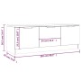 TV-Schrank aus braunem Eichensperrholz, 102 x 35 x 36,5 cm von vidaXL, TV-Möbel - Ref: Foro24-817083, Preis: 71,61 €, Rabatt: %