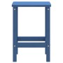 Mesa de jardín Adirondack HDPE azul agua 38x38x46 cm