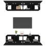 TV-Möbelset 4 Einheiten aus schwarzem Sperrholz 80x30x30 cm von vidaXL, TV-Möbel - Ref: Foro24-3114183, Preis: 179,02 €, Raba...