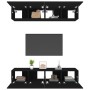 TV-Möbelset 4 Einheiten aus schwarzem Sperrholz 80x30x30 cm von vidaXL, TV-Möbel - Ref: Foro24-3114183, Preis: 190,99 €, Raba...