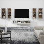 TV-Möbelset 6-teilig betongraues Sperrholz von vidaXL, TV-Möbel - Ref: Foro24-3114345, Preis: 293,20 €, Rabatt: %