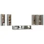 TV furniture set 6 pieces concrete gray plywood by vidaXL, TV Furniture - Ref: Foro24-3114345, Price: 286,39 €, Discount: %