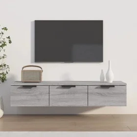 Sonoma gray engineered wood wall cabinet 102x30x20 cm by vidaXL, Shelves and shelves - Ref: Foro24-817097, Price: 74,33 €, Di...