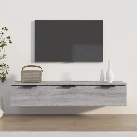 Sonoma gray engineered wood wall cabinet 102x30x20 cm by vidaXL, Shelves and shelves - Ref: Foro24-817097, Price: 74,33 €, Di...