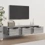 Sonoma gray engineered wood wall cabinet 102x30x20 cm by vidaXL, Shelves and shelves - Ref: Foro24-817097, Price: 74,33 €, Di...