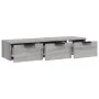 Sonoma gray engineered wood wall cabinet 102x30x20 cm by vidaXL, Shelves and shelves - Ref: Foro24-817097, Price: 74,33 €, Di...