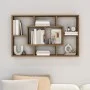 Engineered oak brown wood wall shelf 85x16x52.5 cm by vidaXL, Shelves and shelves - Ref: Foro24-820462, Price: 35,56 €, Disco...