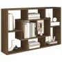 Engineered oak brown wood wall shelf 85x16x52.5 cm by vidaXL, Shelves and shelves - Ref: Foro24-820462, Price: 35,56 €, Disco...