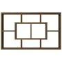 Engineered oak brown wood wall shelf 85x16x52.5 cm by vidaXL, Shelves and shelves - Ref: Foro24-820462, Price: 35,56 €, Disco...