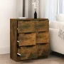 Sideboards 2 Stück Räuchereiche Sperrholz 30x30x70 cm von vidaXL, Sideboards - Ref: Foro24-817013, Preis: 76,53 €, Rabatt: %