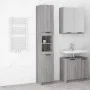 Gray Sonoma plywood bathroom cabinet 32x34x188.5 cm by vidaXL, Lockers and storage cabinets - Ref: Foro24-817070, Price: 93,2...