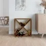 Botellero madera maciza de pino marrón miel 62x25x62 cm de vidaXL, Armarios para vino y licores - Ref: Foro24-821762, Precio:...