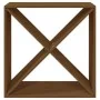 Botellero madera maciza de pino marrón miel 62x25x62 cm de vidaXL, Armarios para vino y licores - Ref: Foro24-821762, Precio:...