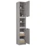 Gray Sonoma plywood bathroom cabinet 32x34x188.5 cm by vidaXL, Lockers and storage cabinets - Ref: Foro24-817070, Price: 93,2...