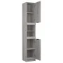 Sonoma grau Sperrholz Badezimmerschrank 32x34x188,5 cm von vidaXL, Schließfächer und Lagerschränke - Ref: Foro24-817070, Prei...