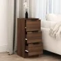 Aparador madera contrachapada color marrón roble 30x30x70 cm de vidaXL, Aparadores - Ref: Foro24-817016, Precio: 61,21 €, Des...