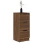 Oak brown plywood sideboard 30x30x70 cm by vidaXL, Sideboards - Ref: Foro24-817016, Price: 62,33 €, Discount: %