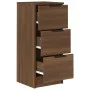 Aparador madera contrachapada color marrón roble 30x30x70 cm de vidaXL, Aparadores - Ref: Foro24-817016, Precio: 61,21 €, Des...