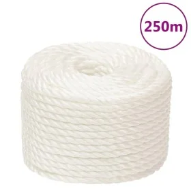 White polypropylene work rope 14 mm 250 m by vidaXL, Ropes and metal cords - Ref: Foro24-153063, Price: 121,02 €, Discount: %