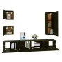 TV-Möbel-Set 5-tlg. aus Sperrholz schwarz von vidaXL, TV-Möbel - Ref: Foro24-3114439, Preis: 174,80 €, Rabatt: %